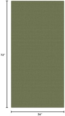 KOZYFLY 3x6 Washable Runner Rug, Non Slip Wide Runners for Hallway, Woven Large Entryway Runners, Braided Floor Carpet Runner for Entry, Kitchen, Bedside, Hall, Olive Green/Earthy Green - Image 2