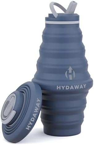 HYDAWAY 25oz Collapsible Water Bottle, Packable Leakproof for Travel by HYDAWAY