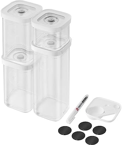 ZWILLING Fresh & Save CUBE Storage Organizer 6-Piece, S, Pantry Organizers and Storage, Plastic, BPA-Free Airtight Dry Food Storage Container, for Storing Herbs, Toppings, Small Nuts and more by Zwilling