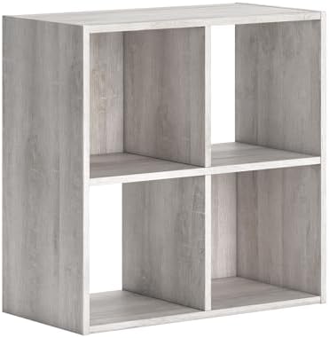 Signature Design by Ashley 4 Cube Storage Organizer, 24 in, Whitewash by Unknown