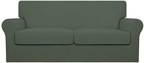 Easy-Going Stretch Oversized Loveseat Couch Cover for 2 Cushion Washable by Easy-Going