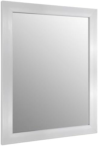 Rectangular Wall Mirror 20x16 Inch Bathroom Mirror for Over Sink, Nickel by Ruomeng