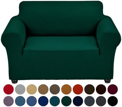 Joccun Christmas Stretch Chair Couch Cover,1-Piece Sofa Slipcover Spandex Jacquard Fabric Sofa Covers with Elastic Bottom,Washable Furniture Protector for Dogs,Cats,Kids(Armchair,Hunter) by Joccun