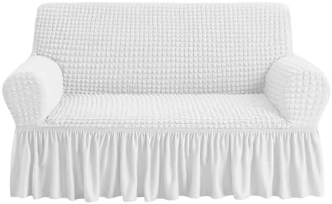 NICEEC Loveseat Covers Washable Love Seat Couch Covers Slipcover with Skirt by NICEEC