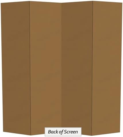 6 ft. Tall White Temporary Cardboard Folding Screen - 4 Panel - Image 6