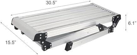 LEADALLWAY Aluminum Folding Work Platform Step Platform for Painting - Image 6