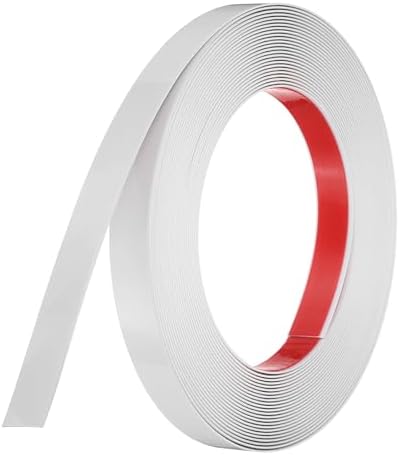 uxcell Beige Peel and Stick Molding Trim, 0.7 Inch x 19.7 ft Self-Adhesive Mirror Tape, Flexible PVC Border Strip for Wall Decoration Tile Edge Ceiling Floor Frame Furniture Decoration by uxcell