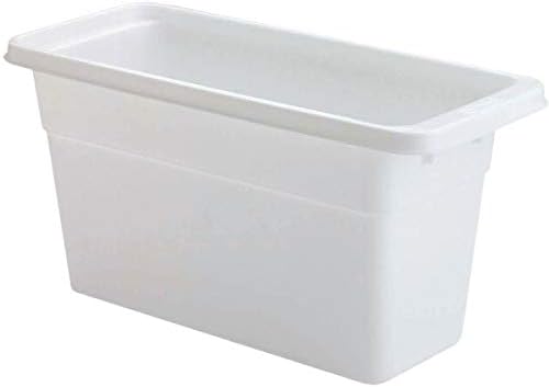Rubbermaid Ice Cube Bin, White, Holds 4 Trays, Compact Design, Durable Plastic by Unknown