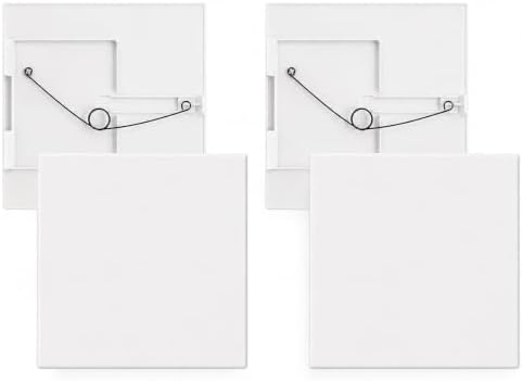 2 Pcs 12"x12" Adjustable Spring Loaded Access Panel for Drywall,Plastic Drywall Ceiling Access Panel for Plumbing,White Wall Hole Cover Plate Fits 7.5" x 8.5" to 12" x 12" Cutouts,Verify Opening Size by Unknown
