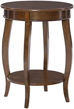 Powell Furniture Powell Hazelnut Round Shelf Table,, 18"L x 18"W x 24"H by Powell