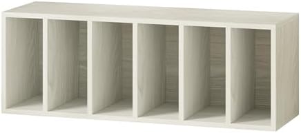 IOTXY DIY Modular Cubby Bookcase - Stackable 6-Cube Open Bookshelf, Oak by IOTXY