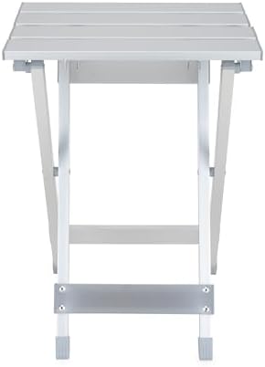 Camco Aluminum Small Outdoor Side Table - Folding Camping Table Supports Up to 130lb - Features Durable Aluminum Construction - Collapses for Easy RV Storage - (51890) - Image 6