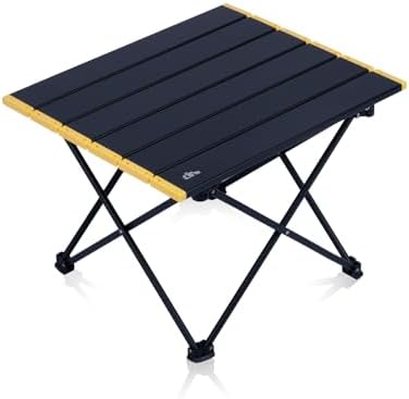 iClimb Ultralight Compact Camping Folding Table (Black - S) by iClimb