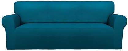 PureFit Stretch Oversized Couch Covers Sofa Slipcovers Peacock Blue by PureFit