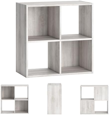 Signature Design by Ashley 4 Cube Storage Organizer, 24 in, Whitewash - Image 6