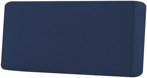 H.VERSAILTEX Super Stretch Individual Seat Cushion Covers Sofa Covers Couch Cushion Covers Slipcover Sets Thick Jacquard Textured Twill Fabric (1 Piece Sofa Cushion Cover, Navy) by HVERSAILTEX