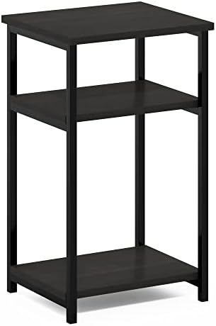 Furinno JUST 3-Tier Metal Frame Telephone Table, Espresso - Image 5