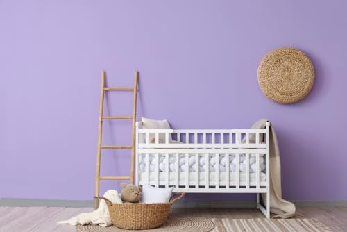 15.7"x394" Purple Wallpaper Peel and Stick for Bedroom Renter Friendly Wall Paper Purple Contact Paper for Cabinet Solid Color Self-Adhesive Removable Wallpapers Matte Vinyl Roll - Image 5