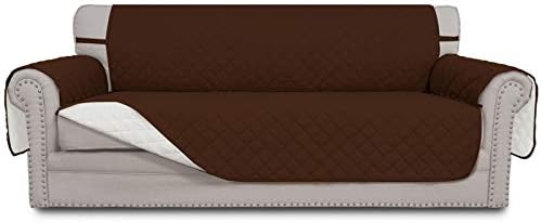 Easy-Going Reversible Couch Cover, 4 Seater Sofa, Coffee/Ivory by Easy-Going