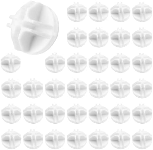 Litoexpe 36 Pcs White Wire Cube Plastic Connectors by PRATICALPRODUCTS