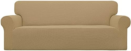 Easy-Going Stretch Couch Covers for Sofa Washable Large Golden by Easy-Going