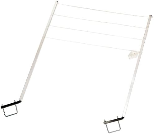 Stromberg Carlson CL-100 Bumper Mounted Clothesline - 48" aluminum foldable travel drying rack for RV Bumper, camper, and outdoor use; 84" hanging space, ideal RV clothesline and camping laundry rack. - Image 4