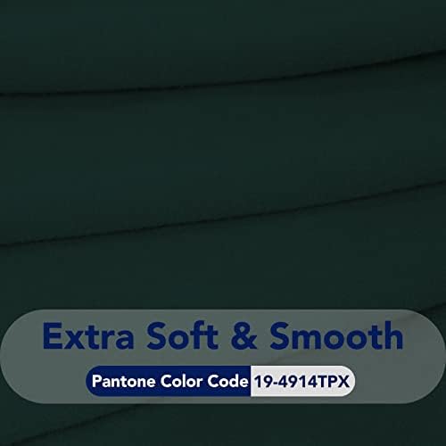 PureFit Super Stretch Chair Covers Fleece Couch Covers for Sofa Deep Teal - Image 5