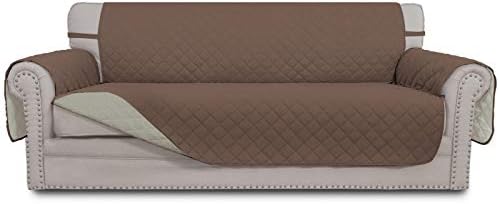 Easy-Going Reversible Couch Cover, 4 Seater Sofa, Brown/Beige by Easy-Going