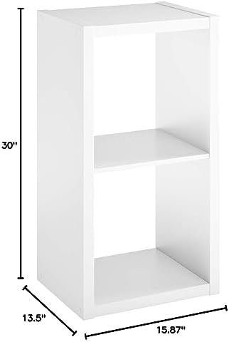 ClosetMaid 2 Cube Storage Shelf Organizer, Stackable with Open Back, Vertical or Horizontal, Easy Assembly, Wood, White Finish - Image 5