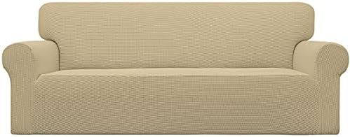 Easy-Going Stretch Couch Covers for Sofa Washable Large Beige by Easy-Going