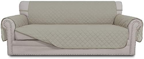 Easy-Going Reversible Couch Cover, 3 Cushion Sofa, Large, Beige/Beige by Easy-Going