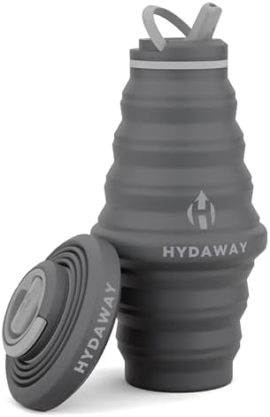 HYDAWAY 25oz Collapsible Water Bottle, Packable Leakproof for Travel by HYDAWAY