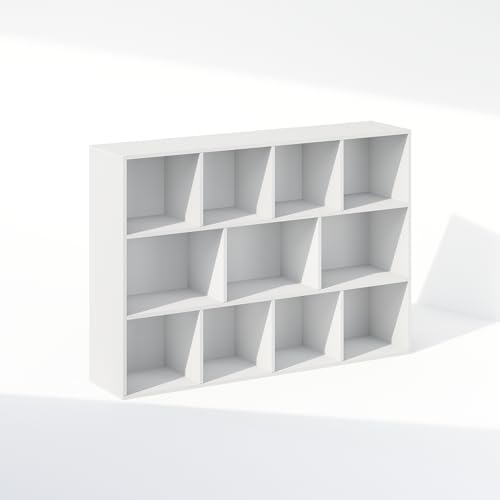 Furinno Reed Closet Organizers and Storage, 11-Cube Closet Organizer, Open Shelf Closet Storage, for Wardrobe, Bedroom, Living Room, White - Image 6