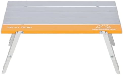 MOUNTAIN SUMMIT GEAR Portable Folding Camping Table 4 Sizes - Micro, Small, Standard & Large | Lightweight Aluminum Outdoor Camp Table for Camping, Picnic, Beach, Kitchen (Micro Table) - Image 5