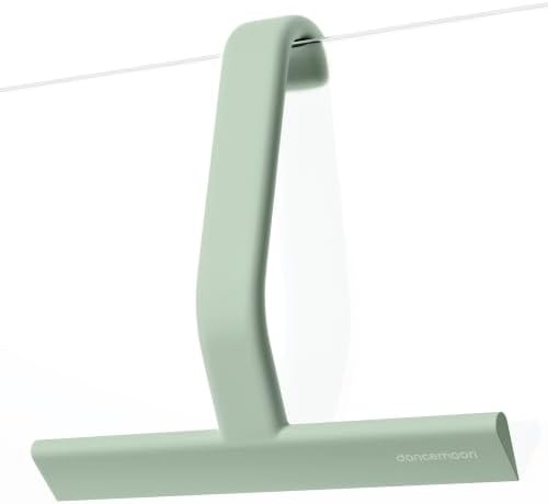 dancemoon JustHang Shower Squeegee with Built-in Hook, 10'' Matte Green by dancemoon