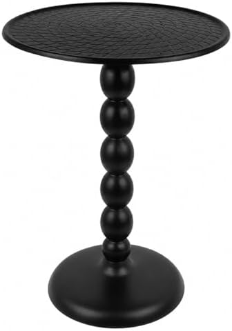CLEENTABLE Sunburst Round End Table, Gold Metal, 21 in. H by CLEENTABLE