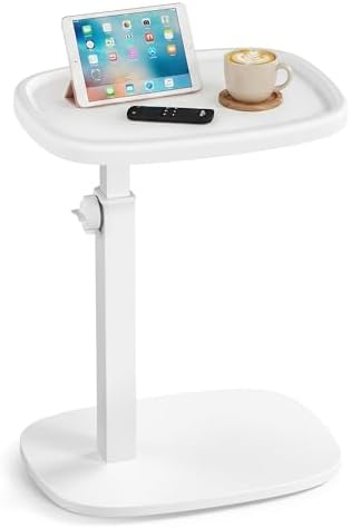 VASAGLE C Side Table Adjustable Height, Couch Sofa End Table, TV Tray by Unknown