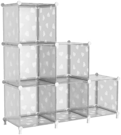 UNKU 6 Cube Storage Organizer, Closet Organizer Storage Shelf,Translucent by UNKU