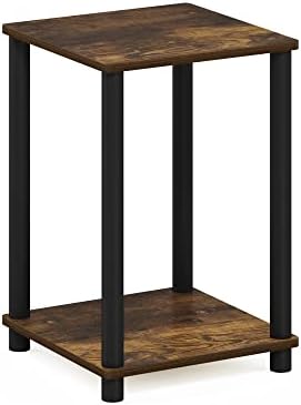 Furinno Turn-N-Tube Toolless 2-Tier Open Shelf Night Stand, Amber Pine - Image 6