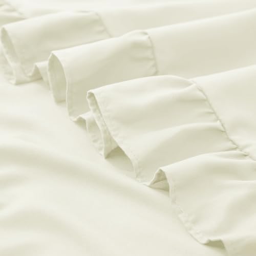 KKJIAF 2 Pack Ruffle Pillow Cases 26x26 Inches, Beige - Image 7