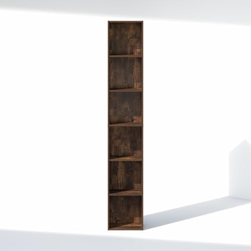 Furinno Cubicle 6-Tier Closet Organizers and Storage, Closet Organizer, Open Shelf Closet Storage, 21.1" W, for Wardrobe, Bedroom, Living Room, Amber Pine - Image 7