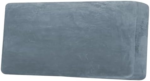 H.VERSAILTEX Velvet Stretch Individual Couch Cushion Cover Plush Cushion Slipcover for Loveseat Sofa Cushion Furniture Protector Seat Cushion Sofa Cover (1 Piece Sofa Cushion Cover, Stone Blue) by HVERSAILTEX