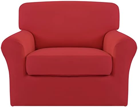 Easy-Going 2 Pieces Stretch Sofa Slipcover for Armchair Washable by Easy-Going