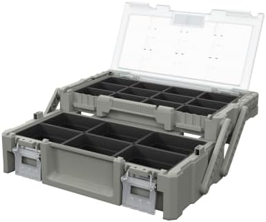 18" Cantilever Tool Box Organizer, Olive Green Heavy-Duty Tool Storage Box by Unknown