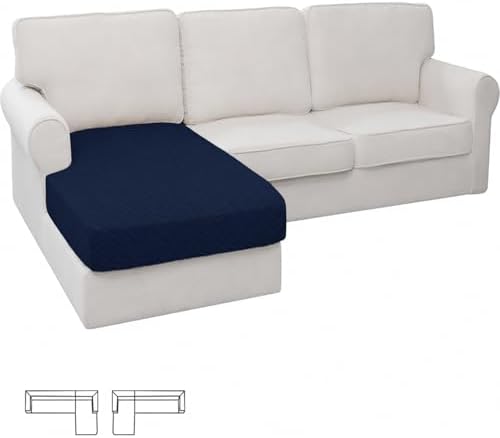 XINEAGE Stretch Chaise Cover for L Shaped Sofa Individual Sofa Slipcovers by XINEAGE