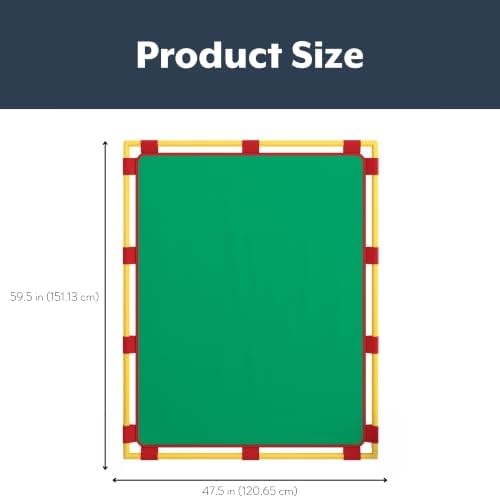 Children's Factory Room Divider 59.5" x 47.5", Green, Big Screen - Image 2