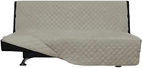 Easy-Going Reversible Couch Cover, Large Futon Sofa, Beige/Beige by Easy-Going