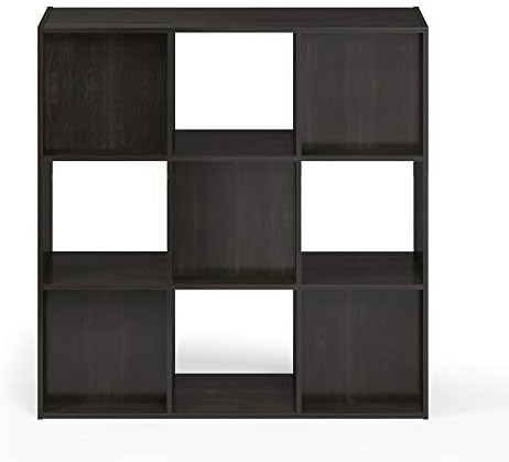 Furinno Pelli Cubic Storage Cabinet, 3x3, Espresso - Image 6