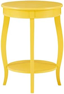 Powell Furniture Powell Round Shelf, Yellow Table - Image 6