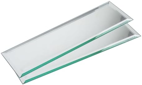 Beveled Mirror Tile, 3x12 Inch Mirror Subway Tiles for Kitchen Backsplash Bathroom Shower Wall 24 Pcs, 6 SQ.FT by Soulscrafts
